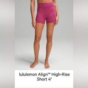 lululemon 4 inch Align short